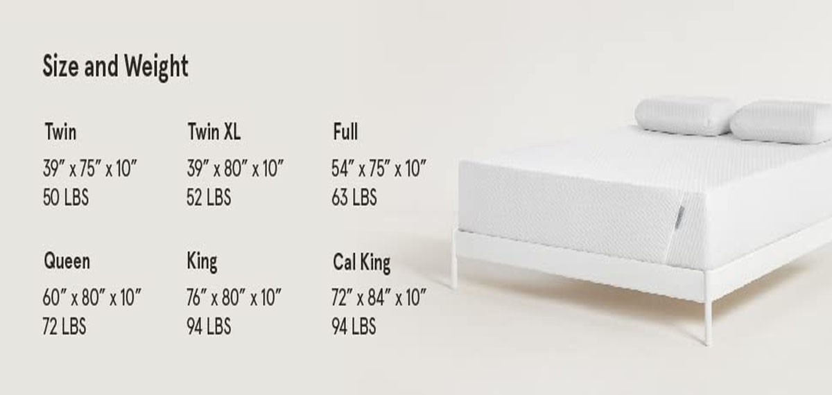 Size and Height of the Mattress